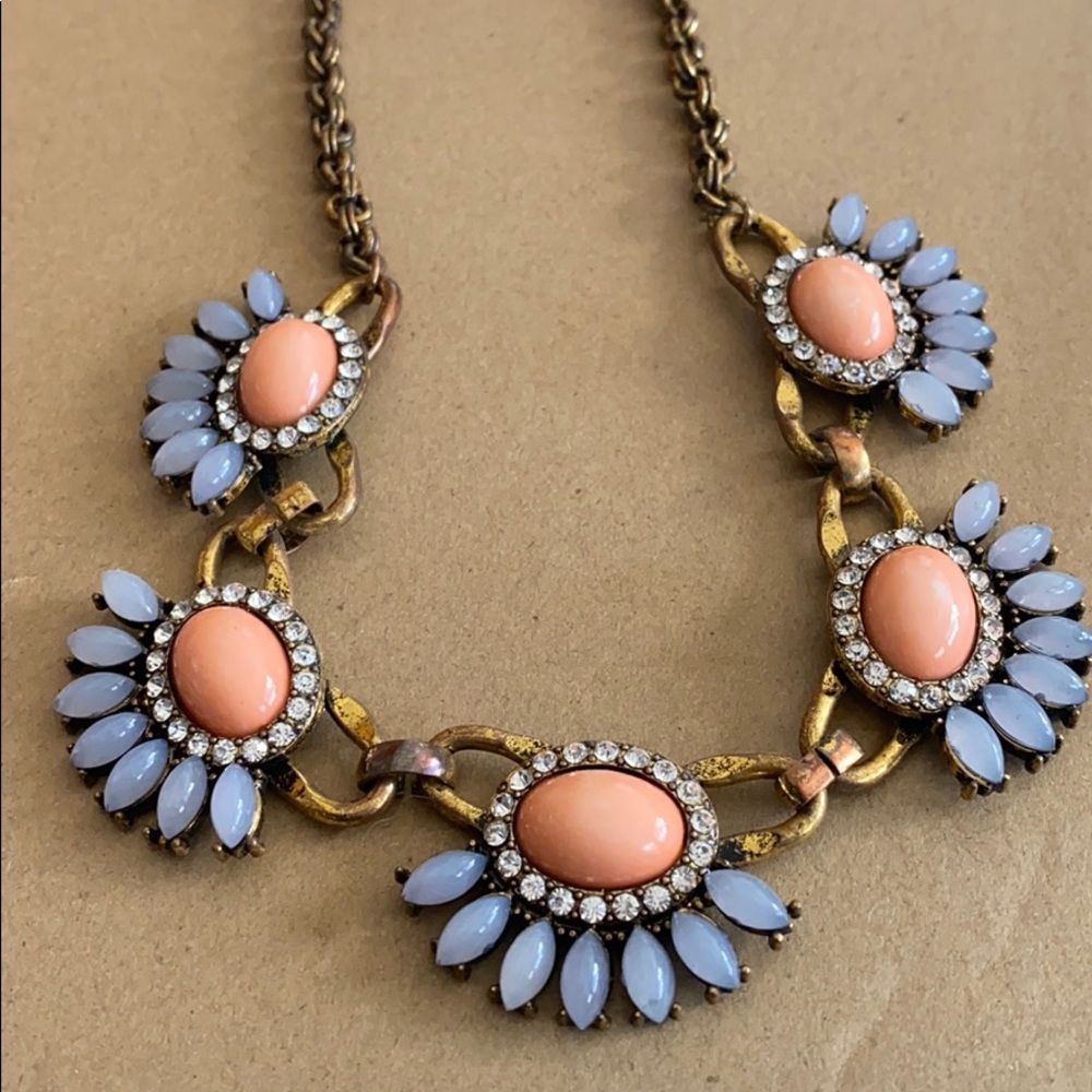 J. Crew Colorful Bloom Statement Necklace